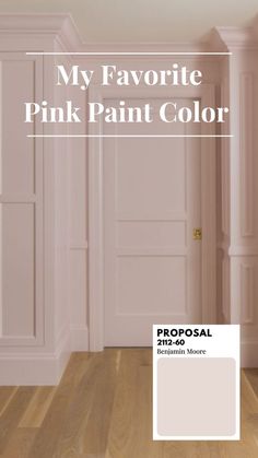 Pretty pink bedroom painted in Proposal by Benjamin Moore. Pink Paint Color, Pink Paint Colors, Bedroom Color, Girls Bathroom, Pink Paint, Big Girl Rooms, Paint Colors For Home, Barndominium, My New Room