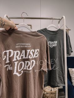 HoneySoulShop - Etsy Screen Print Tshirt, Church Merch, Jesus Clothing, Jesus Clothes, Praise The Lord, Screen Printed Tshirts, Faith Clothing, Christian Apparel