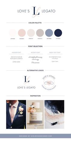 the website design for love's and legato, an upscale wedding venue in san francisco