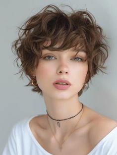 Head Portrait, Wavy Haircuts, Hair Inspiration Short, Spanish Memes, Creative Hairstyles, Modern Hairstyles, Hair Reference, Pretty Hair