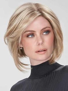 This sleek, modern bob creates a flattering angled silhouette. The hand-tied mono top and SmartLace hairline allow each strand to swivel freely, just like natural hair. Type: Wig SKU: 5959 Collection: SmartLace Collection by Jon Renau Cap Design: Lace Front | Single Monofilament | Hand Tied Cap Size: Average Color Shown: FS4/33/30A Fiber: Synthetic Texture: Straight Length: Short Style: Bob Measurements: Front/Fringe: 6" (15.24 cm) Crown: 8.75" (22.23 cm) Side: 6.5" (16.51 cm) Nape: 2.25" (5.72 cm) Weight: 2.6 oz. (73.71 g) Style Bob, Modern Bob, Front Fringe, Cap Design, Color Show, Festival Season, Lace Front, Natural Hair, Natural Hair Styles