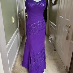 Evening Dress Luxury Purple Floor-length Dress, Elegant Purple Floor-length Evening Dress, Purple V-neck Evening Dress, Purple Evening Dress Long Under $100, Luxury Purple Floor-length Maxi Dress, Evening Gowns, Evening Dresses, Maxi Dress, Womens Dresses