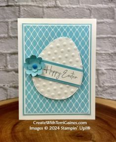 an easter card made with stampin'up products from the crafty chicks blog