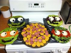 the food is prepared and ready to be cooked in the oven for us to eat