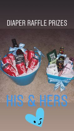 two baskets filled with different types of items