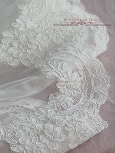 Fingertip Wedding Veil with French Alencon Lace at the End | VG1066 Short Bridal Veil, Honeymoon Robe, Short Veils Bridal, Fingertip Wedding Veils, Girl Struggles, Fingertip Veil, Veil Accessories, Beautiful Veil, Alencon Lace