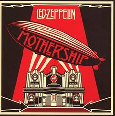 an advertisement for ledzeffelin's mothership, with the logo above it