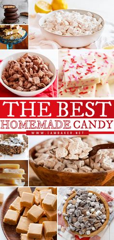 the best homemade candy recipes and desserts to bake or bake for christmas