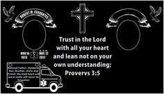 a black and white poster with the words trust in the lord