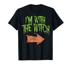 PRICES MAY VARY. Grab this funny Im With The Witch T-Shirt as an easy, lazy, last minute costume idea for Halloween 2019 for you and your girlfriend or wife! Collect candy and sweets wearing this spooky, scary, adult matching couple trick or treat outfit! Tired of dressing up as a scary Witch, Pumpkin or Skeleton? Then grab this funny Im With The Witch T-Shirt for adults and teen couples on Halloween 2019! Click on our brand to find the matching "Im Not A Witch Im Your Wife" tee for women Lightw Cops And Prisoner Costume, Halloween Costume Couple, Witch Funny, Costume Couple, Unique Couple Halloween Costumes, Halloween Parejas, Funny Husband, Couples Halloween Outfits, Cute Couple Halloween Costumes