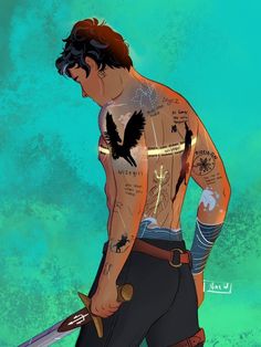 Percy Jackson Fan Art Percy, Percy Jackson Tattoo, Percy Jackson Ships, Percy Jackson Head Canon