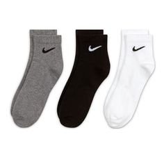 Black Nike Socks, Nike Ankle Socks, White Nike Socks, Future Outfit, Sport Socks, Nike Outfits, Ankle Socks