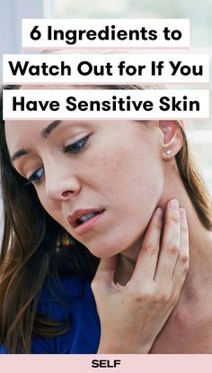 If you have sensitive skin, there are certain ingredients which can trigger a flare-up. Here's a derm-approved list of things to avoid. Allergic Reaction On Face, Sensitive Skin Care Routine, Skincare For Sensitive Skin, Lotion For Oily Skin, Skin Facts, Oily Sensitive Skin