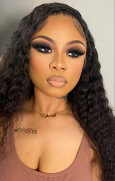 Mesmerizing Eyes, Black Smokey Eye Makeup, Birthday Makeup Looks, Black Eye Makeup, Brown Girls Makeup, Natural Glam Makeup, Glitter Makeup Looks, Prom Eye Makeup, Soft Makeup Looks