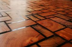 wood flooring that looks like it is made out of squares