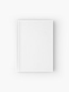 an empty white book on a white surface