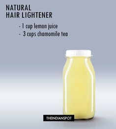 When it comes to DIY, everything is possible - even lightening your hair without using any chemical products. If you haven't tried it by now, yet you want a lighter version of your hair, then you should definitely give it a try. #diy Lemon Juice Hair, Lighten Hair Naturally, Hair Lightener, Chemical Products, Lighter Hair, Home Remedies For Hair, How To Lighten Hair, Easy Homemade Recipes