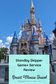 a castle with the words, standby skipper gene and service review smart mouse travel