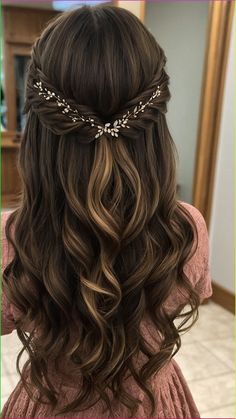 Prom season is approaching, and the pressure to find the perfect hairstyle is on! If you have medium length hair, fret not because we've got you covered with 15 fabulous prom hairstyle ideas. Whether you have thin hair that you struggle to add volume to or you're a brunette beauty looking for a unique style, Hoco Hairstyles Dark Brown Hair, Hairstyles For Medium Length Hair Traditional, Trendy Hairstyles For Wedding, Homecoming Hairstyles For Medium Length Easy, Prom Hairstyles Dark Hair, Hairstyles For Length Hair Long, Moh Hairstyle, Bride Hairstyles Brunette, Half Up Half Down Hair Curled