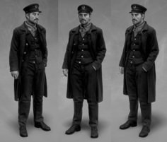 ArtStation - Ephraim Winslow - The Lighthouse, Josh Swarbrick The Lighthouse Costume, Light House Keeper, Lighthouse Keeper Outfit, Lighthouse Keeper Character Design, Ephraim Winslow, Lighthouse Keeper Aesthetic, Character Sheet Poses, The Lighthouse Movie, Lighthouse Aesthetic