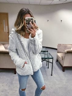 Winter Coat Street Style, Sherpa Jacket Outfit, Cella Jane, Pastel Outfit, Jacket Outfit, Nordstrom Anniversary Sale, Winter Trends, Sherpa Jacket, Ford Explorer