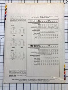 This uncut vintage sewing pattern- Stretch & Sew pattern 1030- is ready to find it's forever home!★ Details & Fun Facts About This Pattern: ★- Published in 1981!- Features shawl cardigan and jacket/blazer patterns in three timeless styles.- Perfect pattern to kickstart to your capsule wardrobe!- This pattern is marked for bust sizes 28"-44", though specific measurements are pictured on the back.- Great for beginners and quick-sew projects: fast and easy!- - Blazer Pattern, Shawl Cardigan, Extra Fabric, Forever Home, 80s Vintage, Jacket Blazer, Vintage Sewing Patterns, Cardigan Jacket, Vintage Sewing