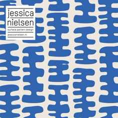 an abstract blue and white pattern with the words, person written in black on it