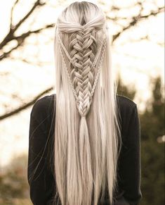 Viking Braids, Long White Hair, Viking Hair, Fantasy Hair, Hair Blonde, Hair Reference, Box Braids Hairstyles, White Hair