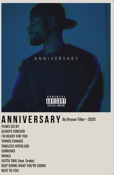 a poster with the words anniversary written on it