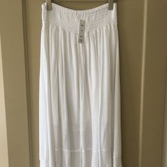 White Skirt White Maxi Skirt With Elastic Waistband For Day Out, Casual White Maxi Skirt With Elastic Waistband, White Casual Maxi Skirt With Elastic Waistband, White Cottagecore Skirt, Spring Balletcore White Skirt, Vintage White Long Skirt, White Coquette Skirt, Long White Skirt Coquette, Draping Skirt