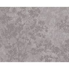 a gray wallpaper with trees on it