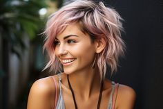 Easy Long Pixie Hairstyles, Edgy Haircuts Medium Long Layered, Choppy Undercut Bob, Short Edgy Womens Haircuts, Hidden Shaved Hair Undercut, Short Shag With Bangs Round Face, Female Pixie Haircut, Ombre Hair Color For Short Hair, Short Lady Haircut