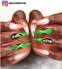 44+ Jamaican Nail Designs for 2024 - Nerd About Town Nail Inspo