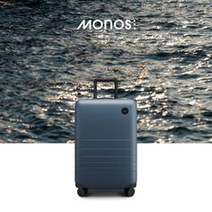 Those who want some extra room will appreciate the Monos Carry-On Plus, the bigger sibling of our award-winning Carry-On. The Carry-On Plus is designed with luggage dimensions that fit in the luggage sizers and overhead bins of major US airlines (but may need to be checked on smaller planes).

Outfitted with a high-quality polycarbonate shell, the Carry-On Plus is dent-resistant, impact-friendly and virtually unbreakable. It  an ultra-sturdy telescopic handle, TSA-Accepted lock, whisper-quiet wh Modern Blue Luggage For Business Trips, Modern Blue Travel Accessories With Luggage Sleeve, Blue Luggage, Suitcases Travel, Luggage Sizes, Leather Luggage Tags, Carry On Suitcase, Shoe Bags, Travel Wardrobe