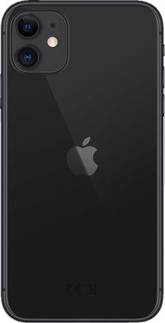 the iphone 11 pro is shown in black