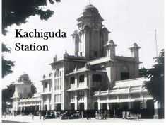 a black and white photo with the words kachingua station in front of it