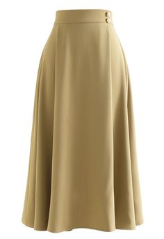 Beige Skirts, Winter Skirt Fashion, Flare Midi Skirt, Flared Skirts, Midi Flare Skirt, Led Dress, Fashion Buyer, Light Tan, Indie Design