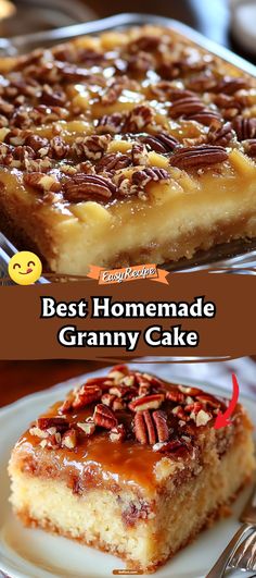 Savor the nostalgia with Homemade Granny Cake, a comforting classic that combines moist cake with a crunchy pecan topping. Infused with pineapple for a touch of sweetness, this cake is a beloved recipe passed down through generations. It’s perfect with coffee or as a warm dessert. #GrannyCake #HomemadeDessert #FamilyRecipe Million Dollar Cake, Granny Cake, Dollar Cake, Chicken Cake, Pecan Topping, Warm Desserts, Gourmet Cakes, Moist Cake, Heirloom Recipes