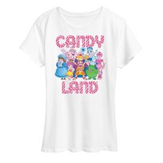 Candy Land - Character Group - Women's Short Sleeve Graphic T-Shirt Candy Land Characters, Character Group, Trending Graphic Tees, Plus Size Fits, T Shirt Costumes, Graphic Apparel, Candy Land, How To Show Love, Caps For Women