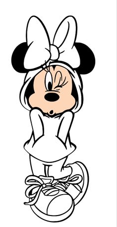 minnie mouse coloring pages for kids to print out and color on the back of her head