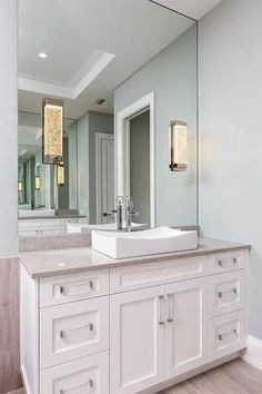 Vanity With Makeup Area, Vanity With Makeup, L Shaped Vanity, L Shaped Bathroom, Pantry Room, Coastal House Plans, Makeup Area, Coastal House, Observation Deck