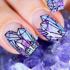 Crystals! Short Hairstyle, Pastel Nails, Beautiful Nail Designs, Crystal Nails, Beautiful Nail Art, Nail Art Inspiration