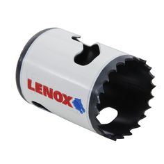 a white and black tool with the word lenox printed on it's side