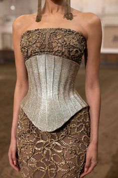 Rami Kadi – Maison De Couture Couture Corset Dress, Corset Outfit Dress, Corset Over Dress Outfit, Haute Couture Corset, Corset Runway, Corsets Fashion, Rami Kadi, Haute Couture Fabric