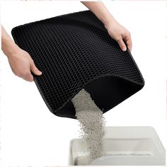 Conlun Cat Litter Mat Kitty Litter Trapping Mat 18  x17  Honeycomb Double Layer, Urine Waterproof, Easier to Clean, Litter Bo Wooden Shower Mat, Best Cat Litter, Kitty Litter, Pet Food Mat, Cat Toilet, What Cat