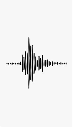 a black and white sound wave on a white background with the word music written below it