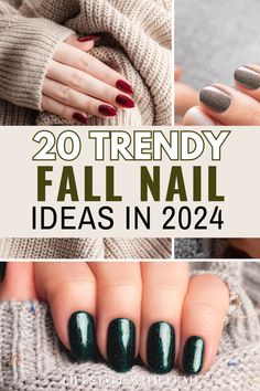 Check out my top 20 favorite trendy fall nail ideas in 2024! Summer Fall Nails 2024, 2024 Fall Nails Trend, September Manicure Ideas, Nail Ideas For September 2024, Dip Nails Fall 2024, Manicure Fall 2024, Fall 2024 Dip Nails, Fall Dip Colors 2024, Top Fall Nail Colors 2024