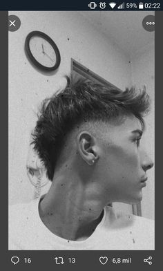 Short Punk Hair, Dyed Hair Men, Gents Hair Style, Wavy Hair Men, Men Hair Color, Faded Hair