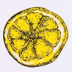 the stone roses logo on a white t - shirt with black and yellow inking