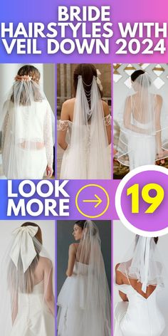 the bridal hairstyles with veil down are now available for pre - order